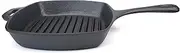 Classica Pre-Seasoned Cast Iron Square Grill Pan, 26 cm