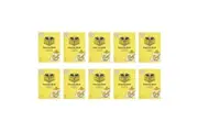 10x Spirax 311 Super Size Exercise Book 6mm QLD Ruled 64 Pages Notebook Yellow