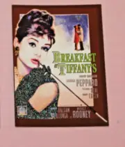AUDREY HEPBURN 2007 BREYGENT CLASSIC MOVIE POSTER CARD #60 BREAKFAST AT TIFFANYS