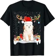 [VidiAmazing] Funny Xmas Lighting Reindeer Santa Hat Sheltie Dog Christmas ds3326y