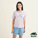 ROOTS 女裝- ESSENTIAL 經典短袖POLO衫-蘭花紫