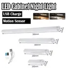 20cm 50cm LED Motion Sensor Under Cabinet Light USB Type-C for Closet Night Lamp