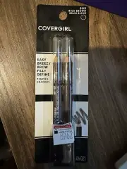 Covergirl Easy Breezy Brow Fill + Define Pencils 505 Rich Brown NEW SEALED