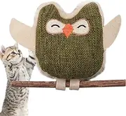 Catnip Toys - Teething Catnip Toys for Indoor Cats,Interactive Cute Pet Supplies, Health Enrichment Indoor Games Owl Doll for All Breeds Chewing Play