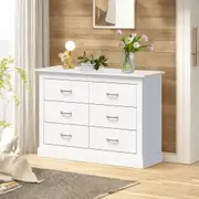 6 Drawer Chest of Drawers Dresser - A Chic Storage Solution for Stylish Bedrooms