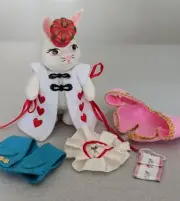 VINTAGE HORSMAN ROBIN WOODS WHITE RABBIT W/Accessories ALICE in WONDERLAND