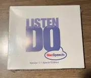 MAC Software Speech LISTEN DO CD 1.1 Special Edition Tech Support OS 8.5.1