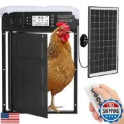Doirdon Automatic Chicken Coop Door Solar Powered, Cold Weather Electric Chic