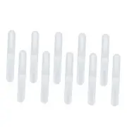10 Pcs Portable Travel Toothbrush Case Matte Translucent Translucent White