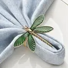 Dragonfly Napkin Rings Holder Alloy Napkin Buckle for Kitchen Table Birthday