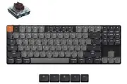 Keychron K1v6 Low-Profile QMK White Wireless Mechanical Keyboard - Brown Switch [KBKCK1XA3]