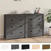Solid Wood Pine Sideboard Cupboard Storage Cabinet Buffet Multi Colours vidaXL