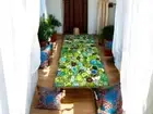 Green Agate Dining Table Custom Made Handmade Work Luxury Stone Furniture Decors
