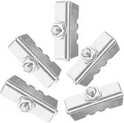 Kisangel 5pcs Set Bicycle Brake Calipers Cycle Brake Pads Replacement Brake Pads Bicycle Brake Kit Bike Brake Pads Mechanical Brake Pads Bicycle Pads Bike Disc Brake Pads Silver Iron Sheet