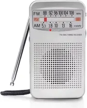 Portable AM FM Radio Compact Transistor Radio Pocket Radio