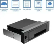 Universal Hot Swap Mobile Rack For 2.5” 3.5” SSD/HDD Internal Tray-Less SATA New