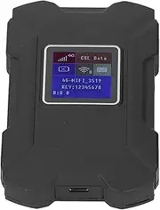 4G Mobile Hotspot for 32 Users, Modem Router with Sim Card Slot 1.44 Inch Screen Portable Hotspot Fast Hotspot Router for Travel for Americas Europe Australia (Black)