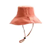 C54 Ladies Outdoor Sun Hat Sun Hat with Big Brim Double-sided Embroidered Letters Windproof Sun Hat Holiday Travel Hat
