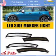 Smoked Lens White Full LED Side Marker Light Set For 2007-13/14 MINI Cooper W (for: Mini)