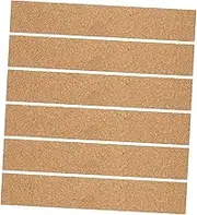 Luxshiny Cork Board Strips for Walls 6pcs Cork Strip Wall Sticker Self-Adhesive