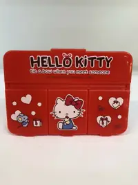 在飛比找樂天市場購物網優惠-大賀屋 Hello Kitty 分裝盒 四格盒 藥盒 迷你 