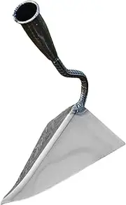 Garden Hoe - Flower Planting Digging Tool,Anti-Slip Manual Triangle Hoe for Soil Preparation Backyard Garden Greenhouse Landscaping