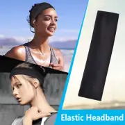 BLACK Color Women's Yoga Cotton Elastic Headband Sports Head Bands
