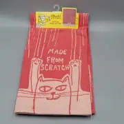 Blue Q MADE FROM SCRATCH Dish Towel Cat 21” x 28” BRAND NEW WITH TAGS