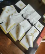 Vintage Aimee's Linen Dinner/Cocktail Napkin Set Of 18pcs NWT