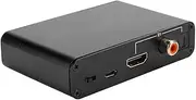 Digital to Analog Converter DAC Converter, DAC Adapter for ARC Optical Fiber 5.1 Sound Channel Lossless Transmission, DAC Amplifier for Home Theater Teaching (Black)