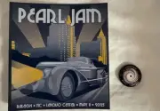 PEARL JAM STICKER & PIN SET RALEIGH NORTH CAROLINA 5/11/2025 EVENT BUTTON