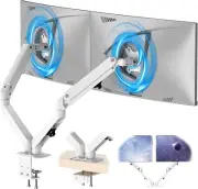 HEYMIX Dual Monitor Stand, Adjustable Computer Monitor Arm Gas Spring Swivel ...