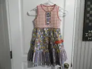 NWT MATILDA JANE WORLD OF WONDER MIXED PRINT TIERED DRESS 4