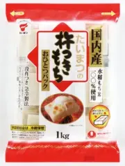Taimatsu Japanese Kinetsuki Mochi Raw Sweet Rice Cake 1Kg たいまつ 杵つきもち Grown Made