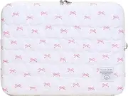 GETBSTOOP Laptop Case Bowknot Quilted Notebook Sleeve Shockproof Protective pad Cover Bag Puffy Padded Computer Carrying Sleeve Case