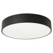 AFX BAYF24LAJUD Bailey 24"W LED Flush Mount Drum Ceiling Fixture - Black