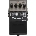 【錄音室】BOSS RV RV-6 最新版 六代  DIGITAL REVERB 數位殘響