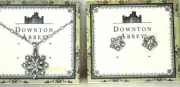 Downton Abbey Jewelry Set Star Snowflake Earrings & Necklace NWT