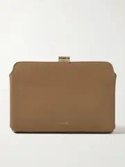 [The Row] The Row - Amazon Textured-leather Clutch - Tan - One size One size Brown