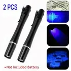 2pcs UV Ultraviolet LED Flashlight Blacklight 395nM Mini Torch Inspection Light