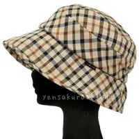 在飛比找樂天市場購物網優惠-日本製DAKS經典格子時尚百搭透氣年輕款漁夫帽防曬帽遮陽帽日
