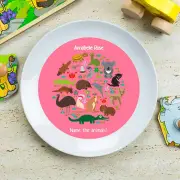 Charming Animal Personalised Plate