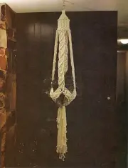 Elegant Plant Hanger Pattern - Rare Craft Book: # MP6 Macrame Portraits Book 6