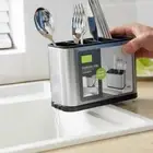 Large Capacity Kitchen Cutlery Organizer Cooking Tool Tray Shelf Box