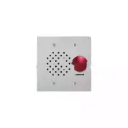 LE Series Flush Mount 1-Channel Audio - Red Button Door Station Intercom with Va