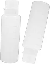 MAGICLULU 2pcs Castor Squeeze Bottles Squirt Bottles for Liquids Squeeze Honey Jars Refillable Condiment Container Leakproof Honey Dispenser Sauce Container Pp White