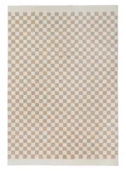 Jazine Checkered Washable Rug