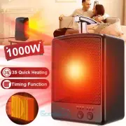 Portable Electric Ceramic Space Heater Fan Adjustable Thermostat Room New US