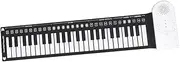 BIUDECO Silicone Electronic Roll-up Piano 49-key Portable Music Keyboard Foldable Hand Roll Piano for Boys and Girls Adults