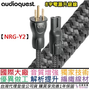 Audioquest NRG-Y2 1m/2m 八字 8字 電源線 升級線 解析提升 8010 水母 馬歇爾